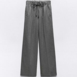 Zara elastic wide leg pants